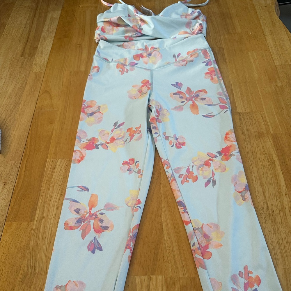 Cupshe Floral Print Leggings - Multicolor